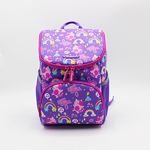 Purple school backpack