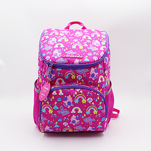 Pink kid's school backpack